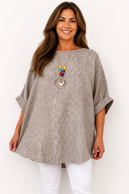 Micha Necklace Top - Washed Mocha