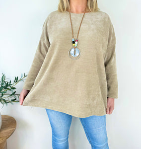 Chenille Arilla Necklace Top AW24