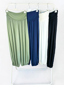 Tara Harem Pant - Crisp White