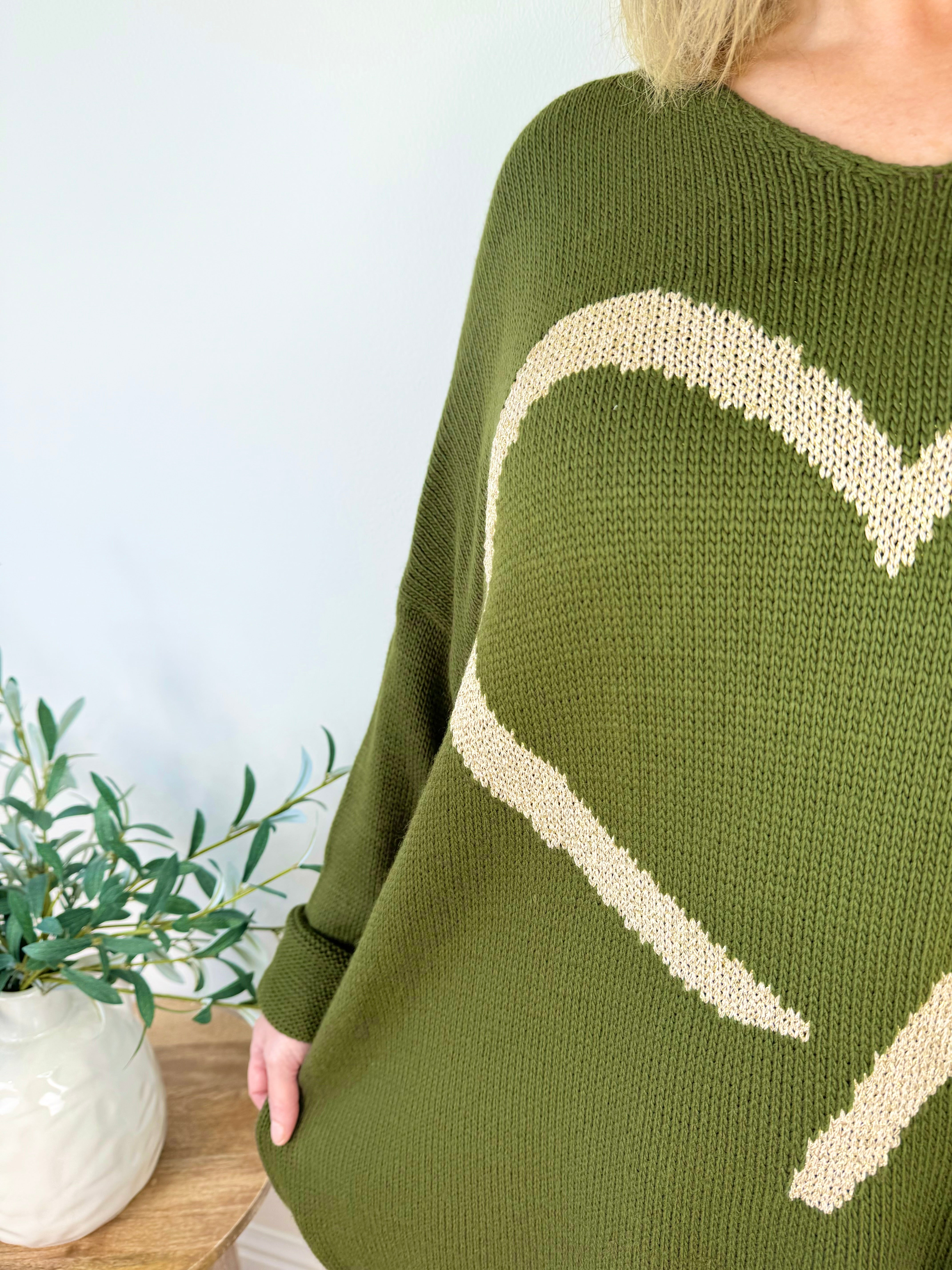 Golden Heart Knit Jumper AW24