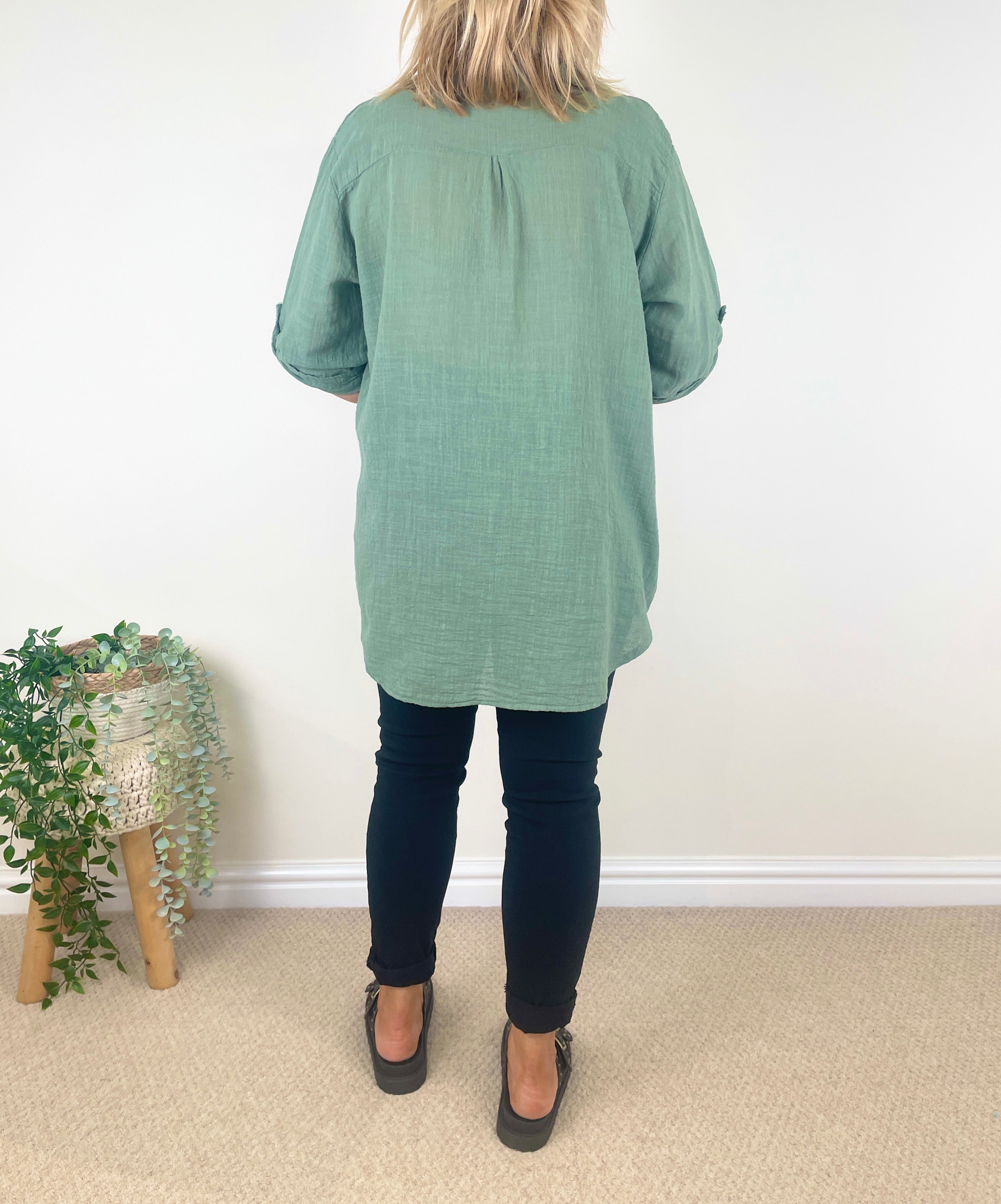 Darcy Embroidered Cotton Shirt