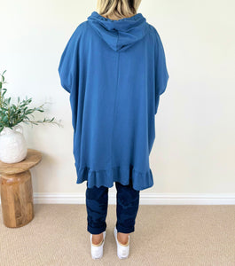 Frill Bottom Cotton Lexi Hoodie SS24