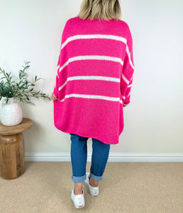 Wool Mix Premium Chunky Knit Striped Vali Jumper AW24