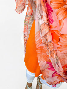 Fully Lined Sarissa Chiffon - Fresh Orange