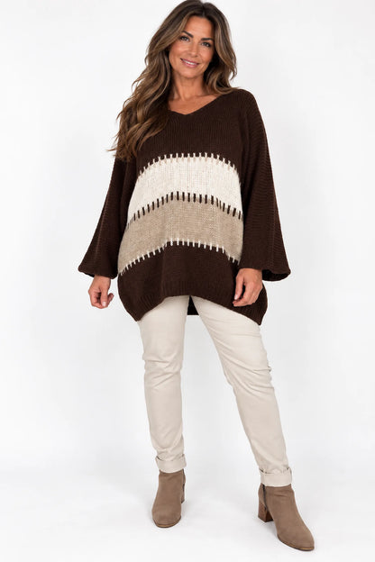 Soft Knit Parla Top - Chocolate