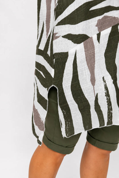 Pure Cotton Kira Top - Khaki