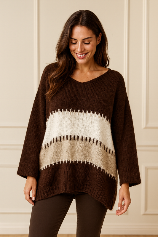 Lamiar Soft Knit Jumper - Chocolate
