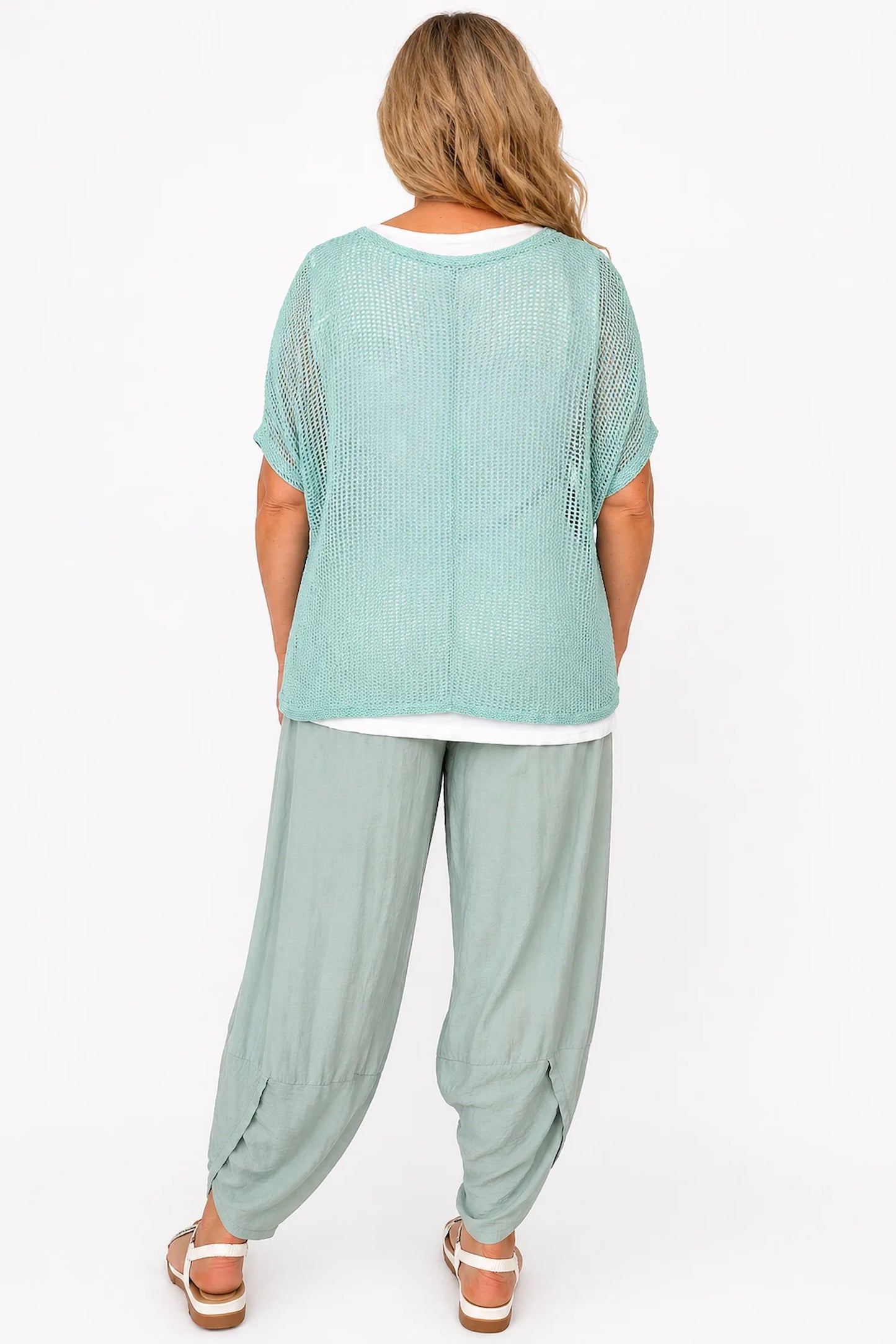 Cotton Two In One Imogen Crochet - Fresh Mint