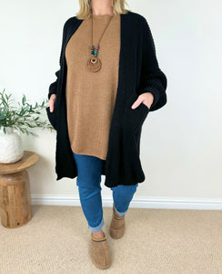 Long Line Double Pocket Aurora Cardigan AW24