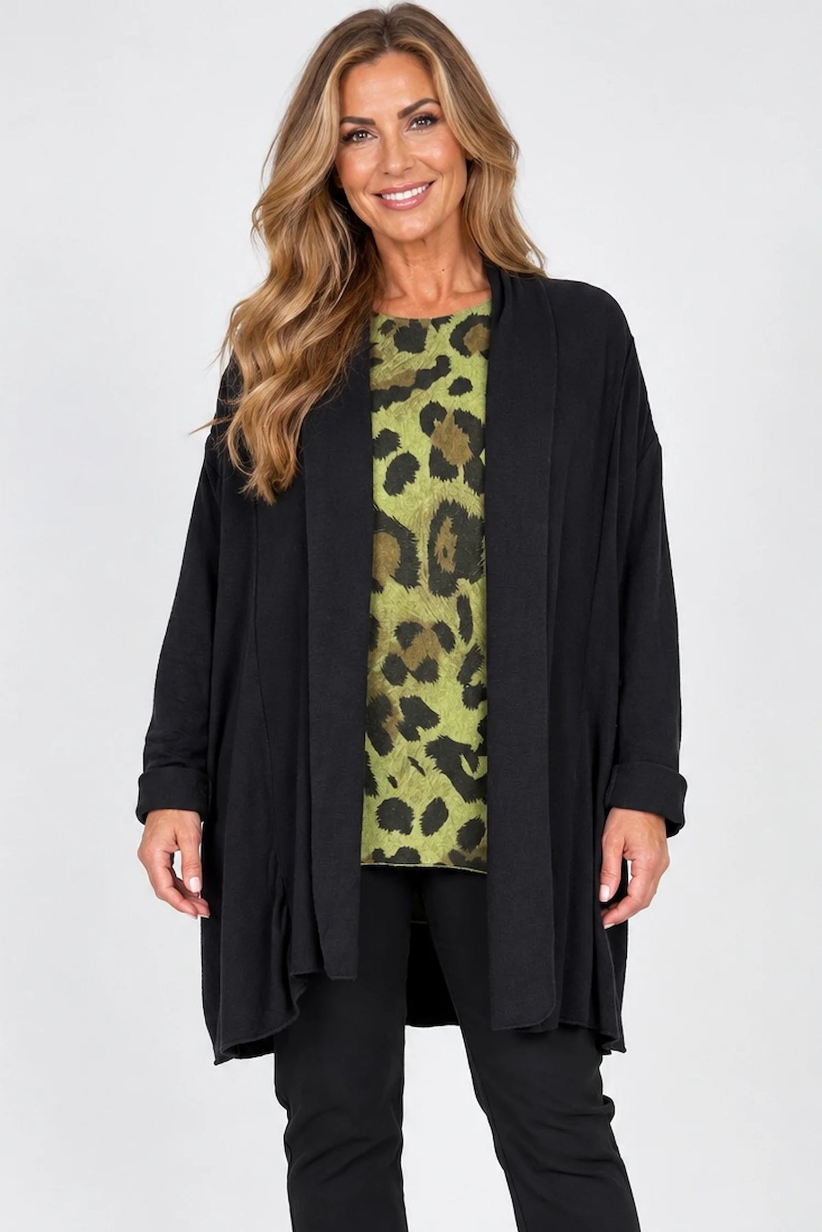 Soft Knit Tropez Cardigan - Black