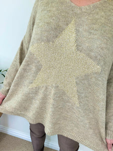 Wool Mix Premium Knit Gold Star Camilla Jumper AW24