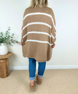 Wool Mix Premium Chunky Knit Striped Vali Jumper AW24