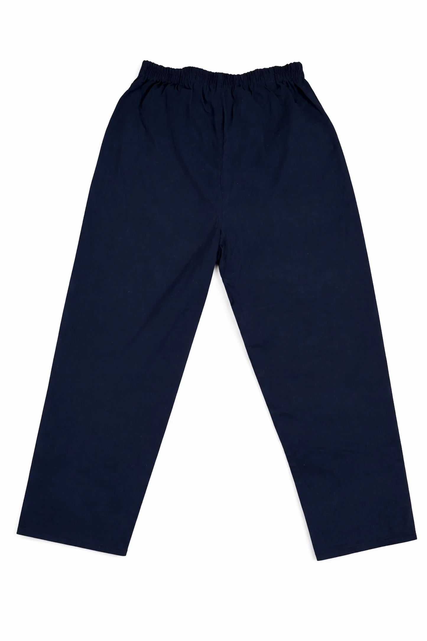 Cotton Double Zipped Pocket Cherry Berry Pants - Navy