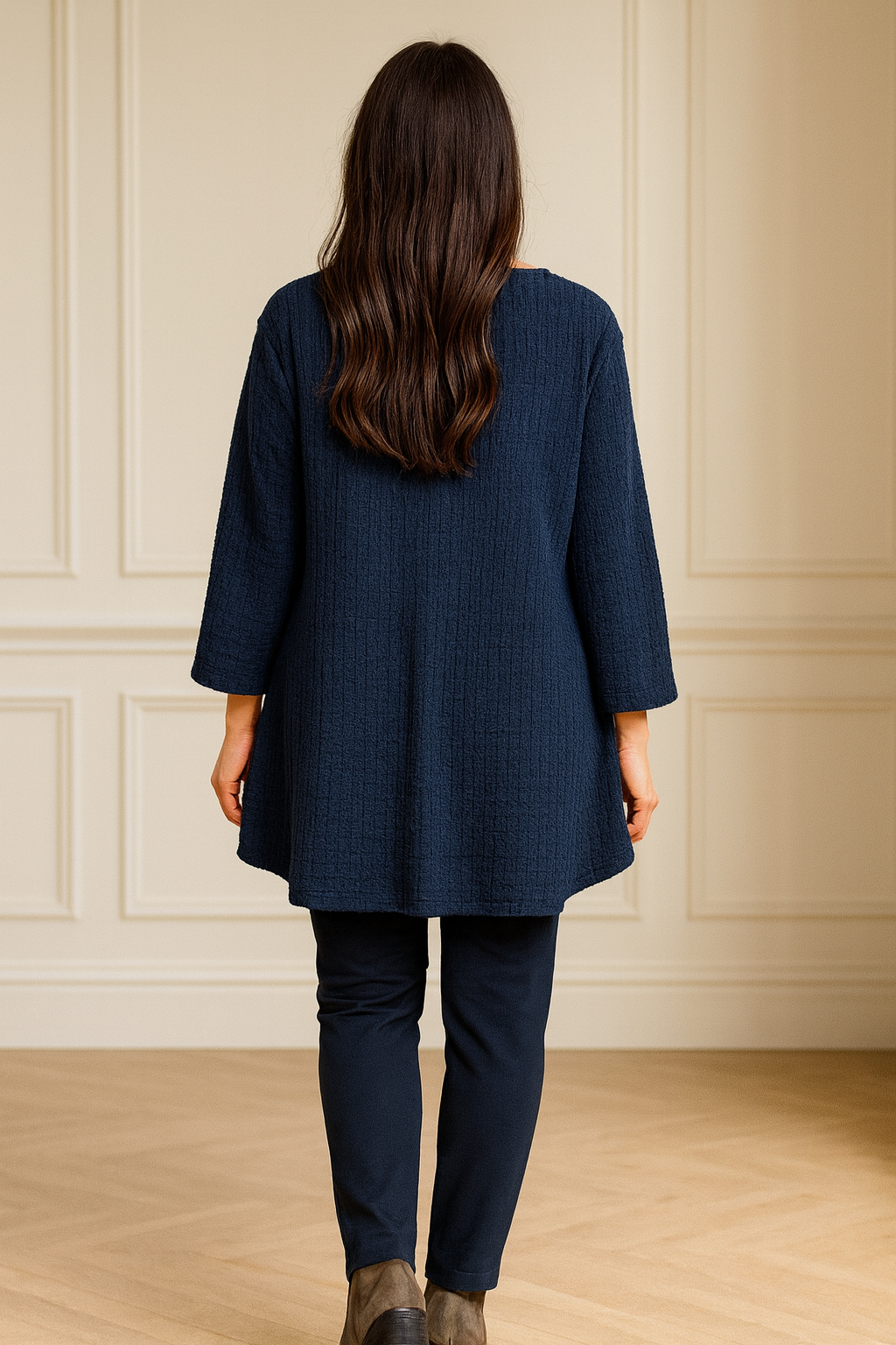 Felicity Necklace Top - Navy