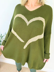 Golden Heart Knit Jumper AW24