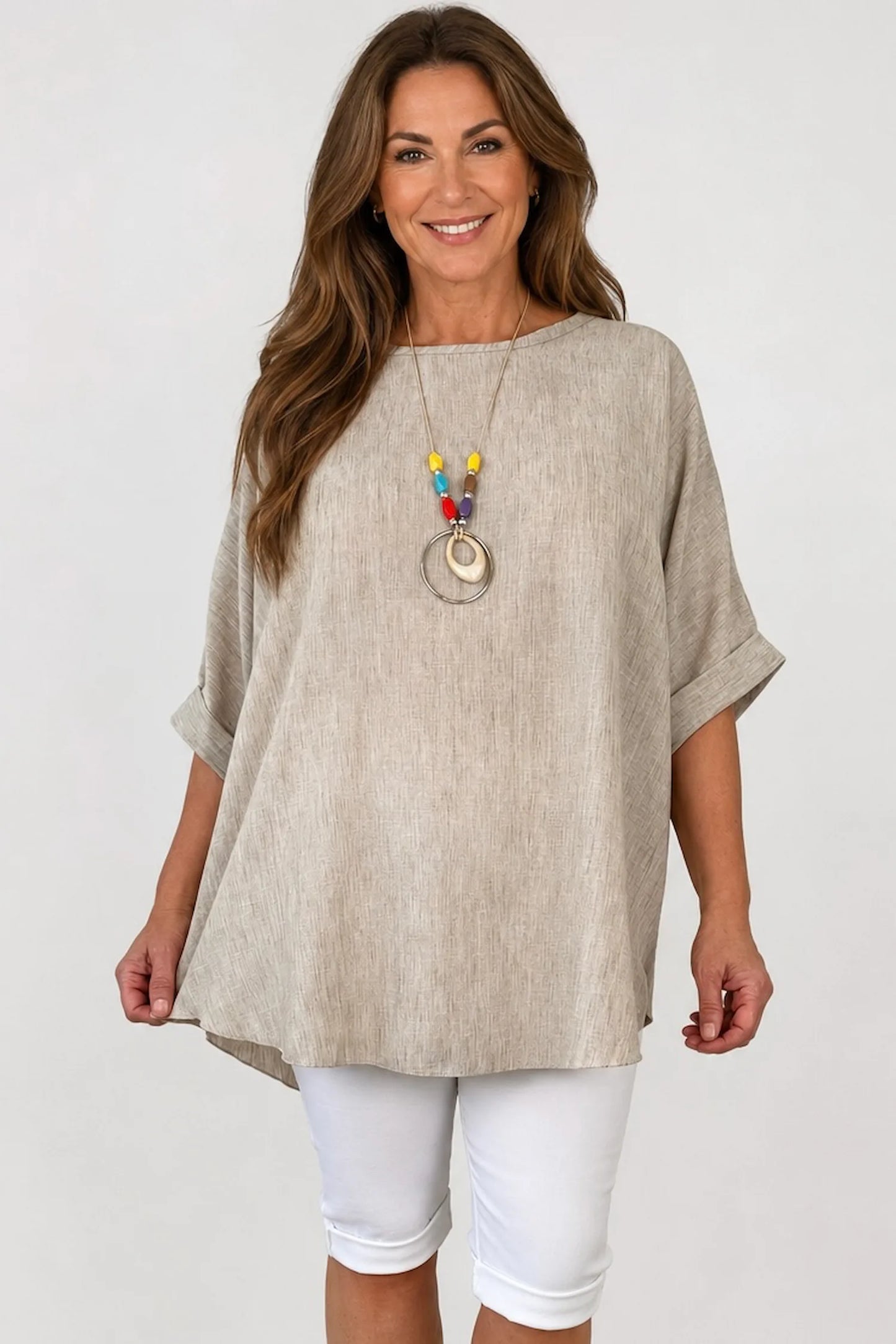 Micha Necklace Top - Washed Stone