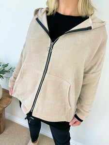 Mira Double Pocket Zipped Hooded Jacket AW24