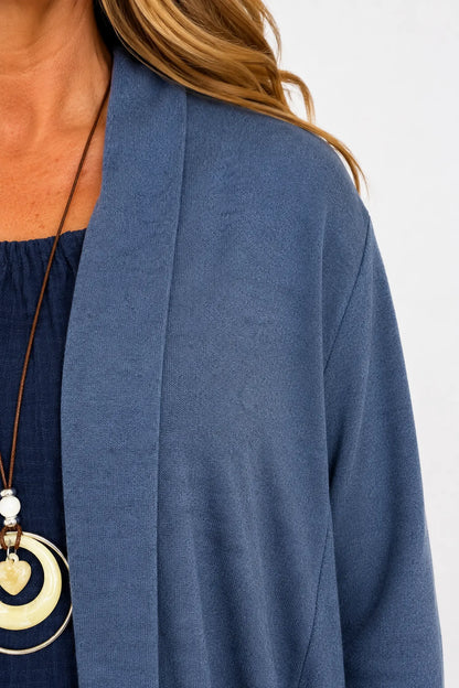 Soft Knit Tropez Cardigan - Denim