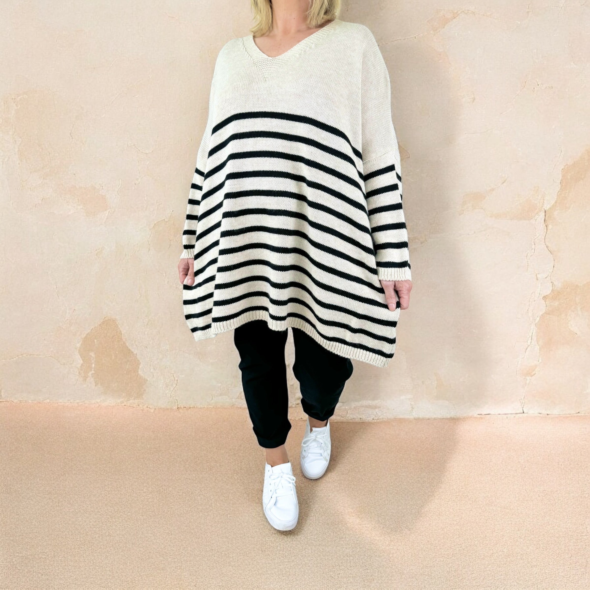 Striped Diana Cosy Knit Jumper AW24